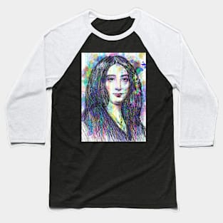 GEORGE SAND watercolor and pencil portrait Baseball T-Shirt